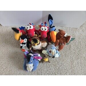 Disney Store Beanies Lot Of 10